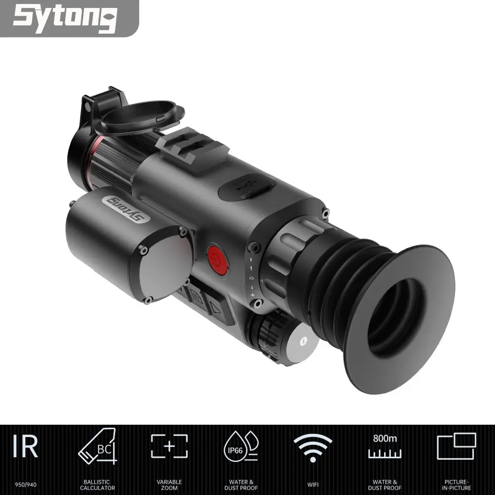 5-20X Digital Monocular Sytong HT-70LRF Infrared Night Vision 800m Ranging for Hunting 850nm / 940nm WIFI HD Video Photography
5-20X Digital Monocular Sytong HT-70LRF Infrared Night Vision 800m Ranging for Hunting 850nm / 940nm WIFI HD Video Photography