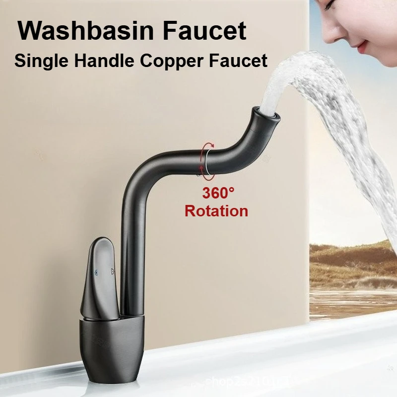 360 ° Rotating Hot and Cold Dual Control Faucet Creative Multifunctional Swan Faucet Household Bathroom Basin Brass Faucet
360 ° Rotating Hot and Cold Dual Control Faucet Creative Multifunctional Swan Faucet Household Bathroom Basin Brass Faucet