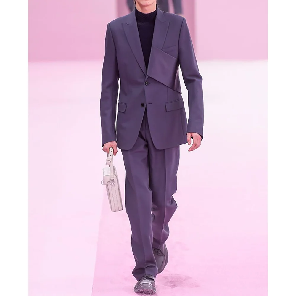 2025 New Style Men Elegant Suit Set 2 Pieces Jacket Pants Wedding Groom Tuxedo Dinner Party Banquet Custom
2025 New Style Men Elegant Suit Set 2 Pieces Jacket Pants Wedding Groom Tuxedo Dinner Party Banquet Custom