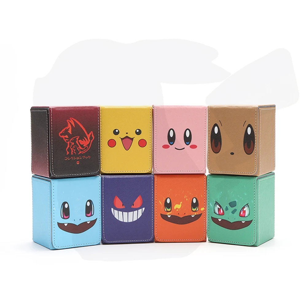 New Cartoon PTCG Charizard Eevee Card Storage Box PTCG OPCG Board Game Cards Portable Collection Box Can Store 100+ Cards Toy
New Cartoon PTCG Charizard Eevee Card Storage Box PTCG OPCG Board Game Cards Portable Collection Box Can Store 100+ Cards Toy