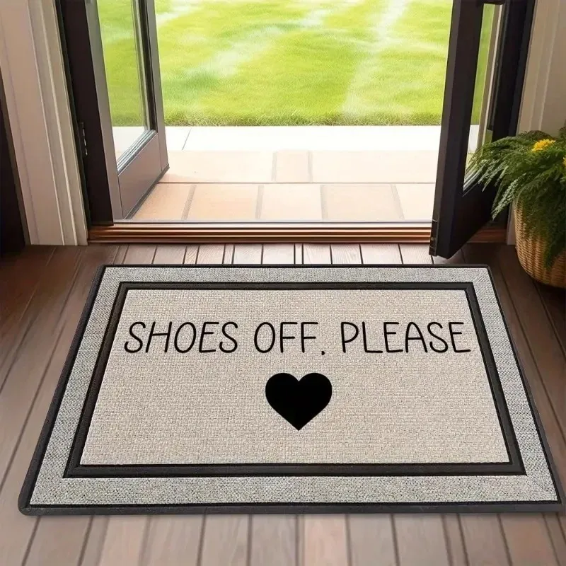 VIKAMA SHOES OFF PLEASE Printed Rug, Dirt-Resistant and Easy-Clean Entrance Mat for Hallways and Bedroom Doorways Home Decor
VIKAMA SHOES OFF PLEASE Printed Rug, Dirt-Resistant and Easy-Clean Entrance Mat for Hallways and Bedroom Doorways Home Decor