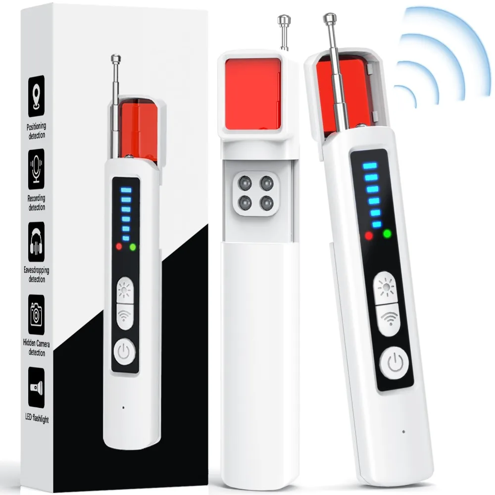 New Multifunctional Hidden Camera Detector - Anti-Spy for Eavesdrop/GPS/Lens, Hotel/Car Privacy with Adjustable Sensitivity
New Multifunctional Hidden Camera Detector - Anti-Spy for Eavesdrop/GPS/Lens, Hotel/Car Privacy with Adjustable Sensitivity