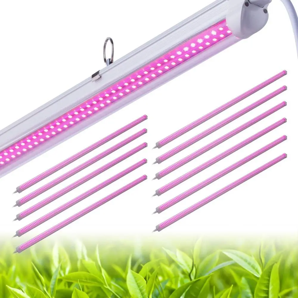 Pack LED Grow Light,T8 Integrated Growth Tube Lamp 4ft 1080W45w x 24 5600W Equivalent,Full Spectrum Sunlight Replacement,Double
Pack LED Grow Light,T8 Integrated Growth Tube Lamp 4ft 1080W45w x 24 5600W Equivalent,Full Spectrum Sunlight Replacement,Double