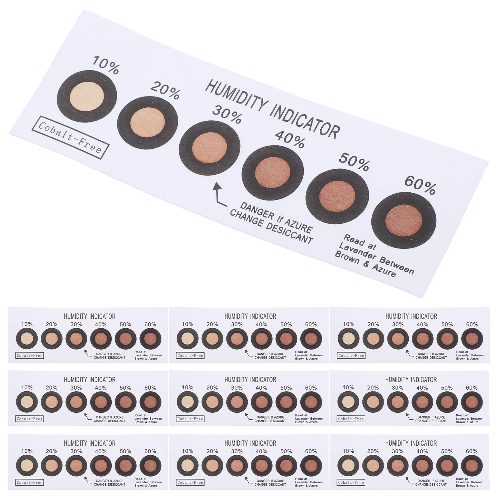 10 Pcs Humidity Indicator Card Stickers Test Equipment Recorder Moisture Paper Cards
10 Pcs Humidity Indicator Card Stickers Test Equipment Recorder Moisture Paper Cards