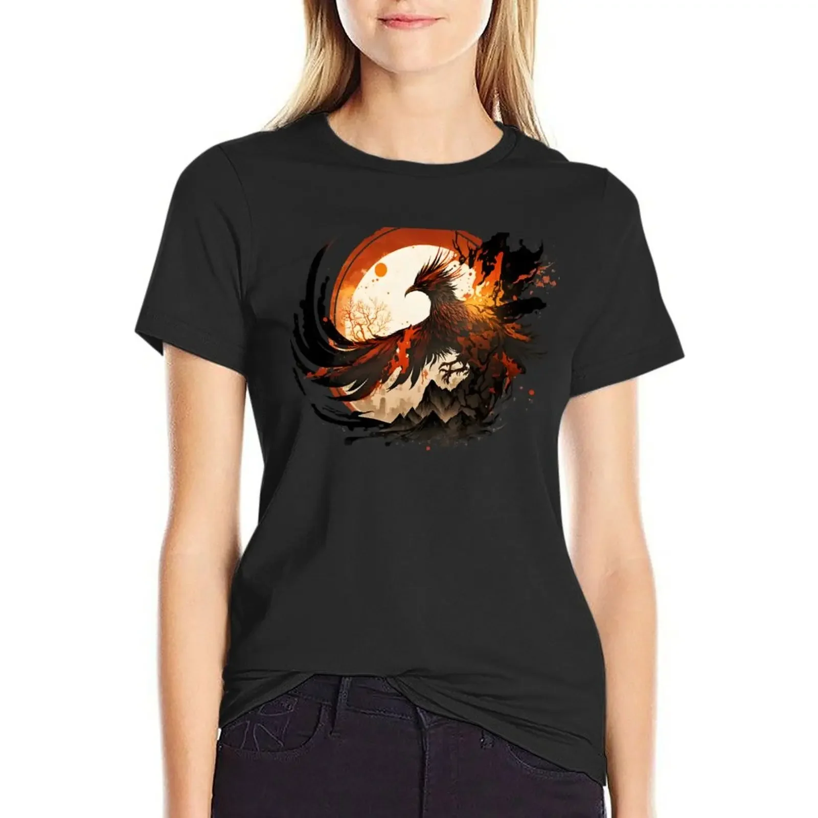 The Rise of Phoenix T-Shirt anime cute clothes plus sizes female new edition t shirts for Women
The Rise of Phoenix T-Shirt anime cute clothes plus sizes female new edition t shirts for Women