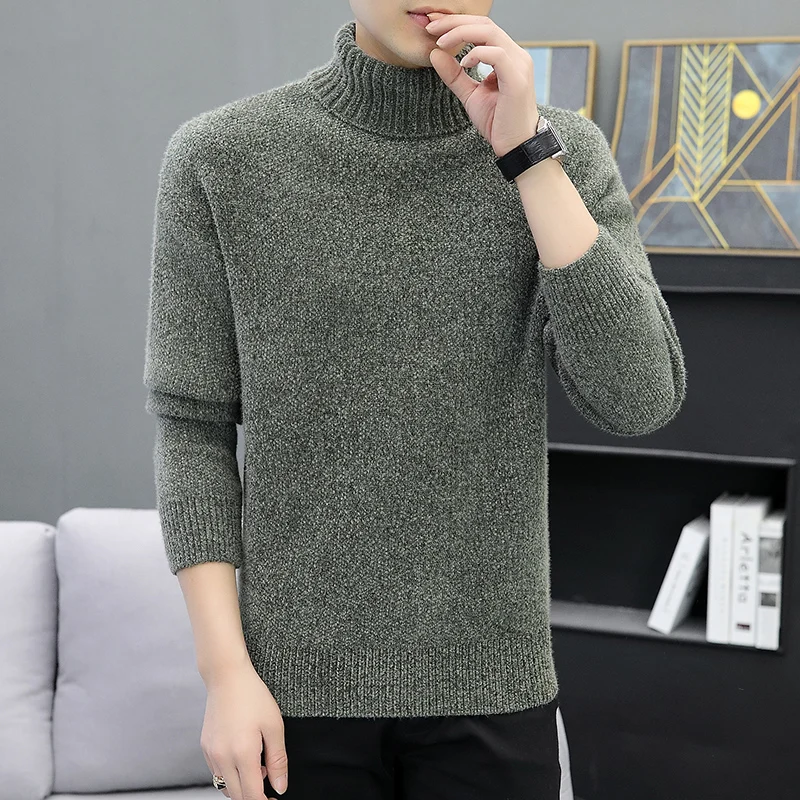 2024 Men Brand High Neck Knitted Pullover New Arrivals Male Fashion Streetwear Casual Slim Solid Color Turtleneck Sweater Male
2024 Men Brand High Neck Knitted Pullover New Arrivals Male Fashion Streetwear Casual Slim Solid Color Turtleneck Sweater Male