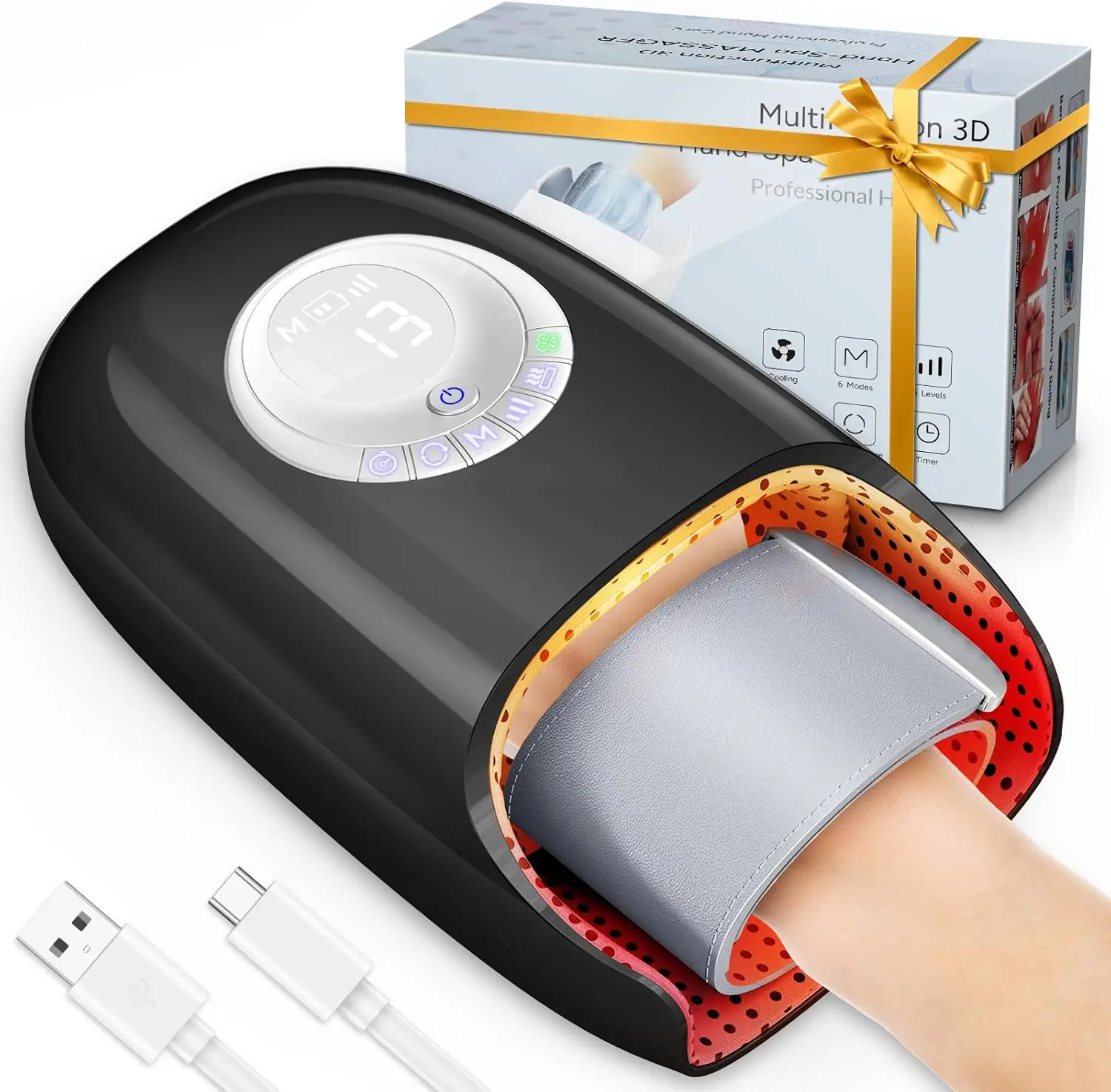 Heated Hand Massager with Compression, 6 Modes for Arthritis & Carpal Tunnel Relief, Portable Gifts
Heated Hand Massager with Compression, 6 Modes for Arthritis & Carpal Tunnel Relief, Portable Gifts