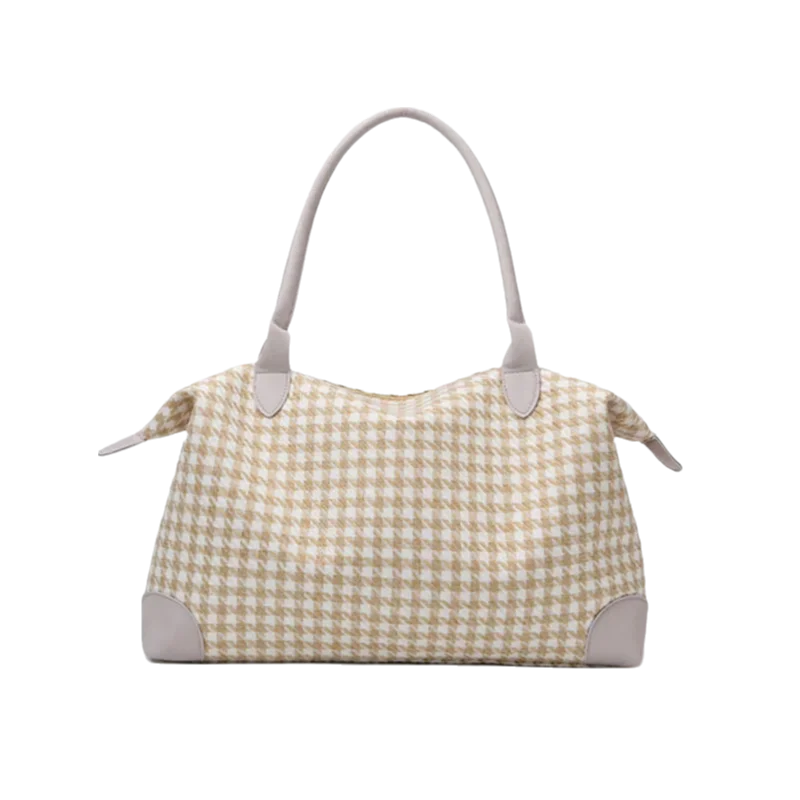 Houndstooth Canvas Travel Bag, Large Capacity, Dry and Wet Separation, Fitness Bag, Short-Distance Business Trip Luggage Bag, Hand-Held Shoulder Bag
Houndstooth Canvas Travel Bag, Large Capacity, Dry and Wet Separation, Fitness Bag, Short-Distance Business Trip Luggage Bag, Hand-Held Shoulder Bag