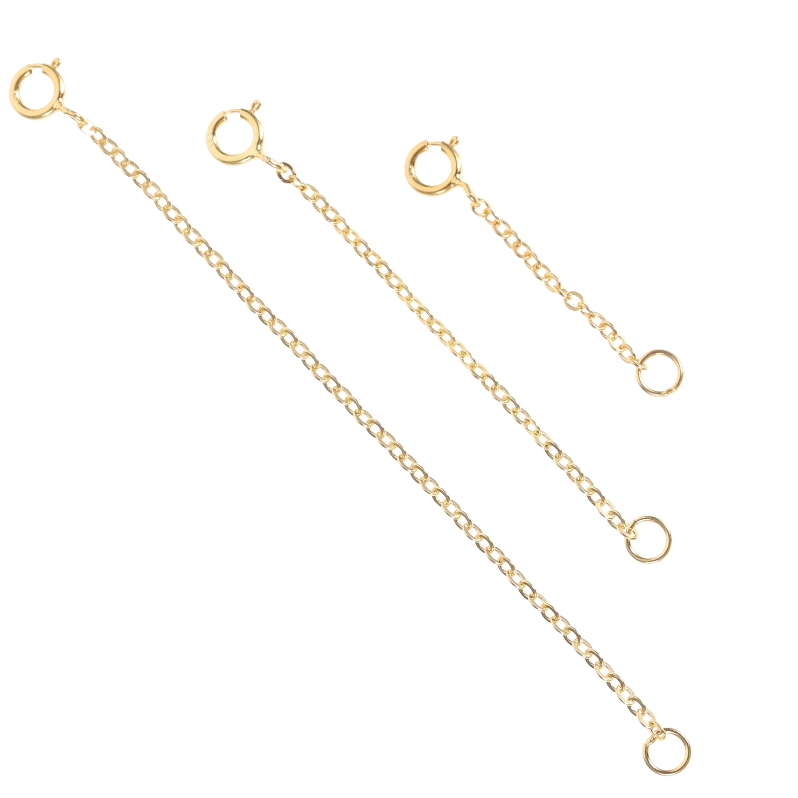 3 Pcs Necklaces Jewelry Making Accessories Bracelet Extended Chains for Extender Silver
3 Pcs Necklaces Jewelry Making Accessories Bracelet Extended Chains for Extender Silver