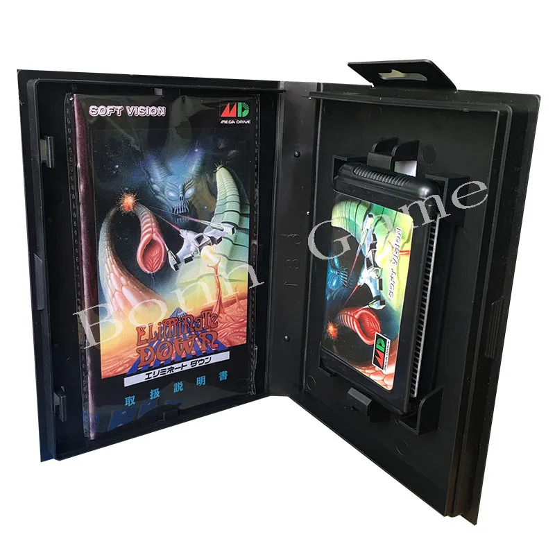 Latest 16 Bit MD Game Card For Mega Jap/US EU Eliminate Down The New Generation Cover With Retail Box and Manual
Latest 16 Bit MD Game Card For Mega Jap/US EU Eliminate Down The New Generation Cover With Retail Box and Manual