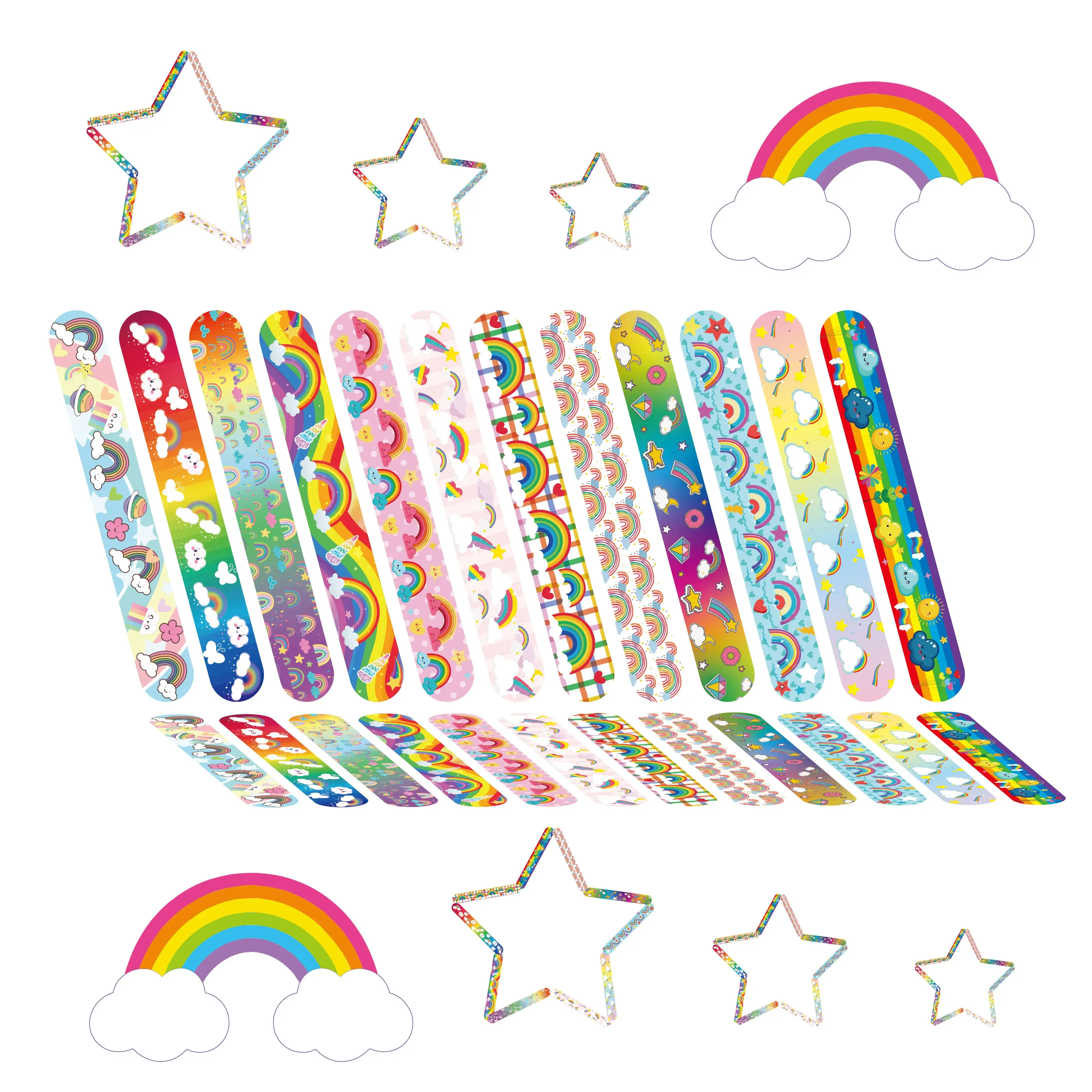 12pcs Rainbow Party Decoration Slap Bracelets Gifts For Kids Cloud Rainbow Bracelet Happy Girl Rainbow Birthday Party Decors
12pcs Rainbow Party Decoration Slap Bracelets Gifts For Kids Cloud Rainbow Bracelet Happy Girl Rainbow Birthday Party Decors