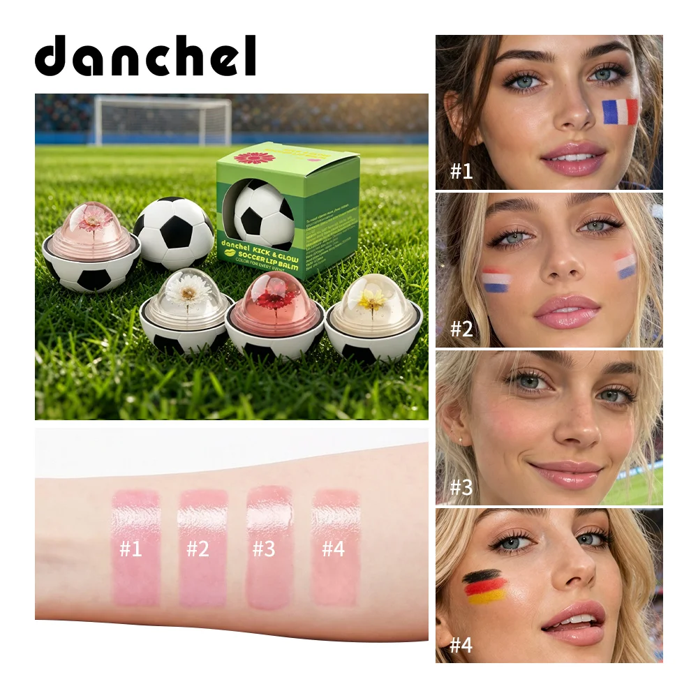 4 Shades Soccer Lip Balm Deep Hydrating Repair Chapped Lips Reduce Lip Lines Long-Lasting Nourishing Glossy & Plump Lip Makeup
4 Shades Soccer Lip Balm Deep Hydrating Repair Chapped Lips Reduce Lip Lines Long-Lasting Nourishing Glossy & Plump Lip Makeup