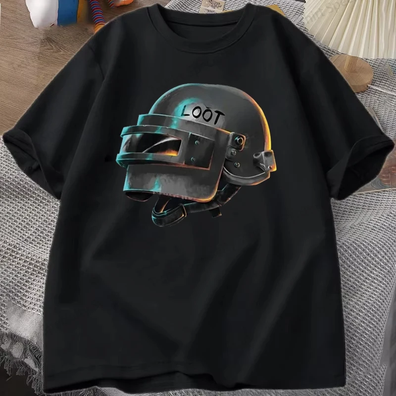 New Fashion PlayerUnknown's Battlegrounds Helmet Print Graphic T Shirt Unisex Fashion Helmet Loot Casual Short Sleeve Shirt Tee
New Fashion PlayerUnknown's Battlegrounds Helmet Print Graphic T Shirt Unisex Fashion Helmet Loot Casual Short Sleeve Shirt Tee