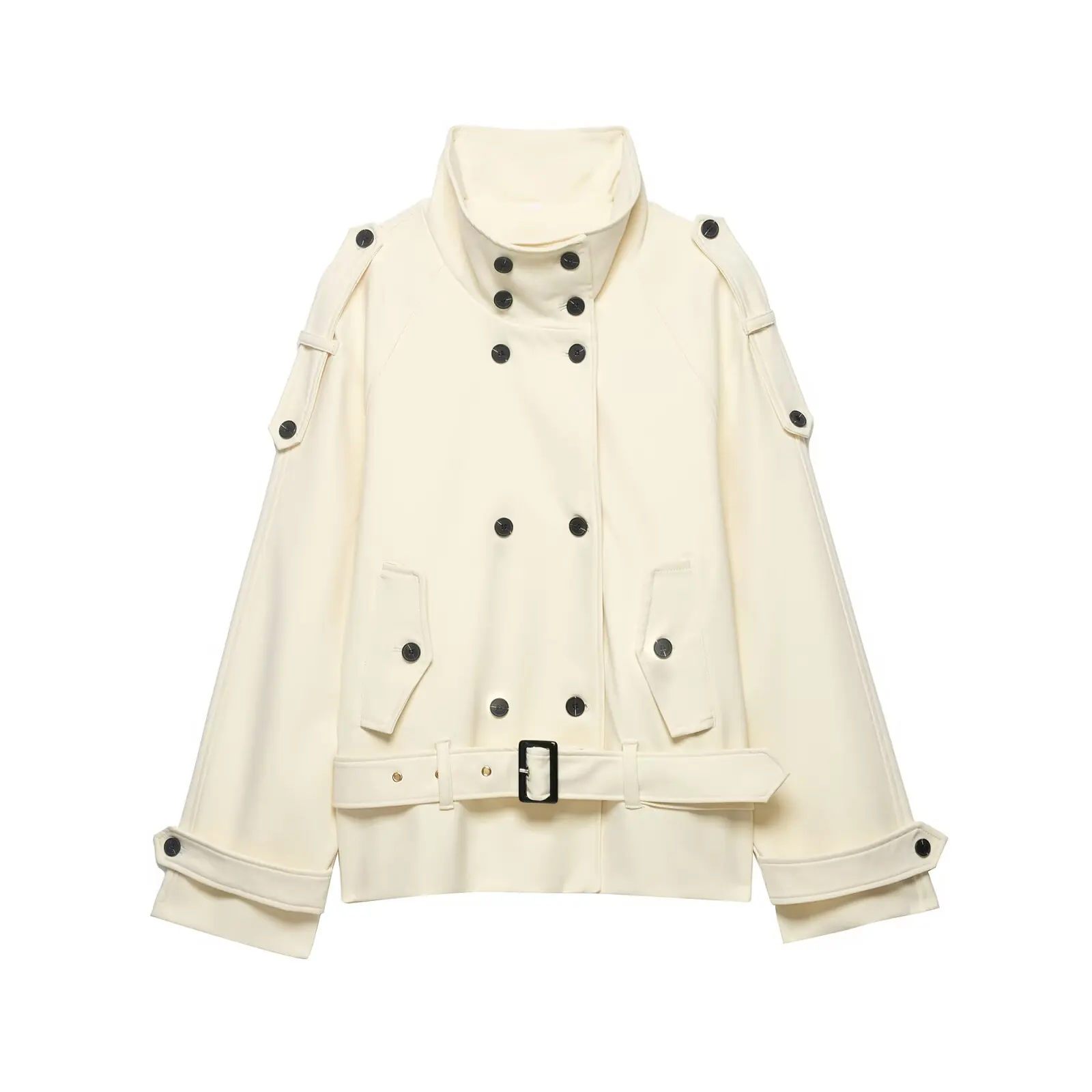 WOMAN 2026 Summer New Casual Fashion Stand up Collar Curved Shoulder Strap Windbreaker Coat Retro Women's Outcoat Top Mujer chic
WOMAN 2026 Summer New Casual Fashion Stand up Collar Curved Shoulder Strap Windbreaker Coat Retro Women's Outcoat Top Mujer chic