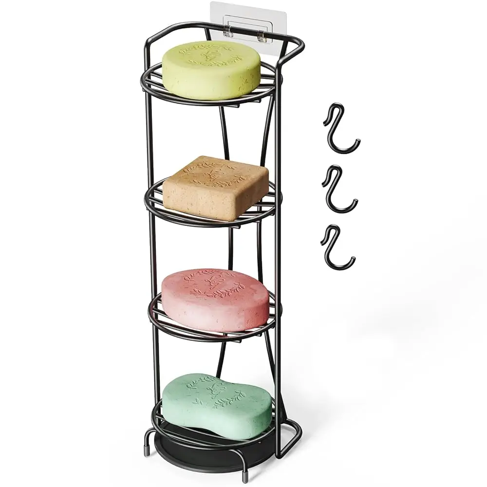 Free Shipping-4-Tier Soap Holder with Efficient Drainage, Bar Soap Holder for Shower, Shampoo Bar Holder, Shower Soap Holder wit
Free Shipping-4-Tier Soap Holder with Efficient Drainage, Bar Soap Holder for Shower, Shampoo Bar Holder, Shower Soap Holder wit