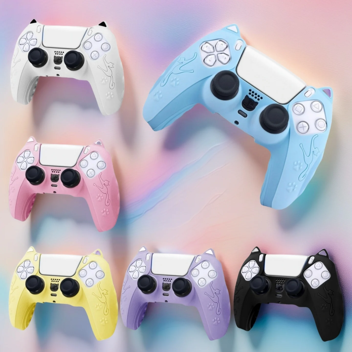 Cute Cat Style Anti-slip Anti-fall Silicone Cover Case For Playstation 5 PS5 Game Controller Accessories Protective Shell Cases
Cute Cat Style Anti-slip Anti-fall Silicone Cover Case For Playstation 5 PS5 Game Controller Accessories Protective Shell Cases