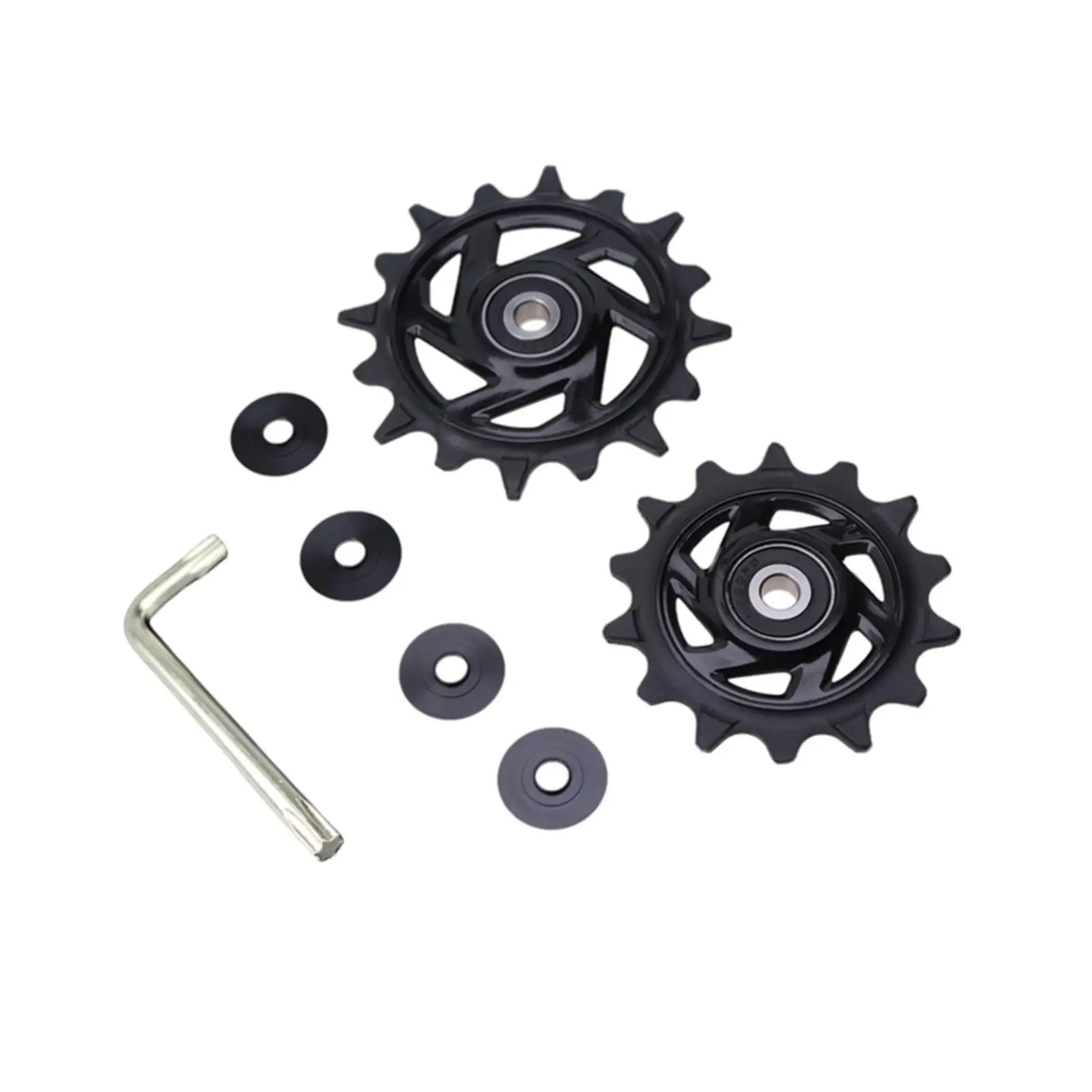 SUKOU Bike Rear Derailleur Pulley Set Compatible with SRAM GX AXS Eagle 12 Speed MTB 14T+16T Replacement Wheel
SUKOU Bike Rear Derailleur Pulley Set Compatible with SRAM GX AXS Eagle 12 Speed MTB 14T+16T Replacement Wheel