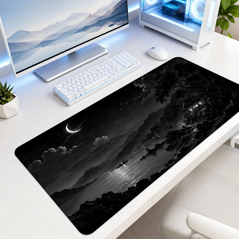 Black Moon Night Mountain Lake Scenery Mouse Pad, anti-slip, suitable for computer desktop decoration escritorio accesorios
Black Moon Night Mountain Lake Scenery Mouse Pad, anti-slip, suitable for computer desktop decoration escritorio accesorios