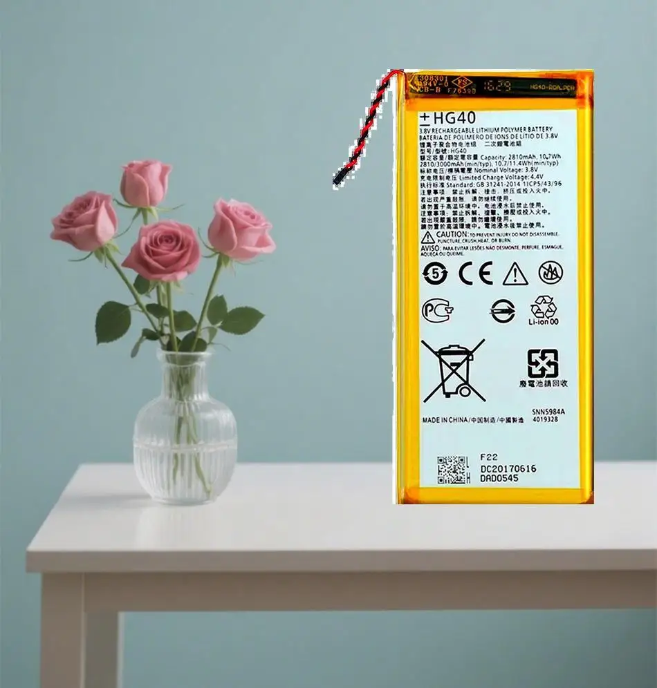 Высокоэффективный аккумулятор для мобильного телефона Motorola Moto G5 Plus XT1684 XT1685 XT1687 XT1681 3500 мАч HG40
Высокоэффективный аккумулятор для мобильного телефона Motorola Moto G5 Plus XT1684 XT1685 XT1687 XT1681 3500 мАч HG40