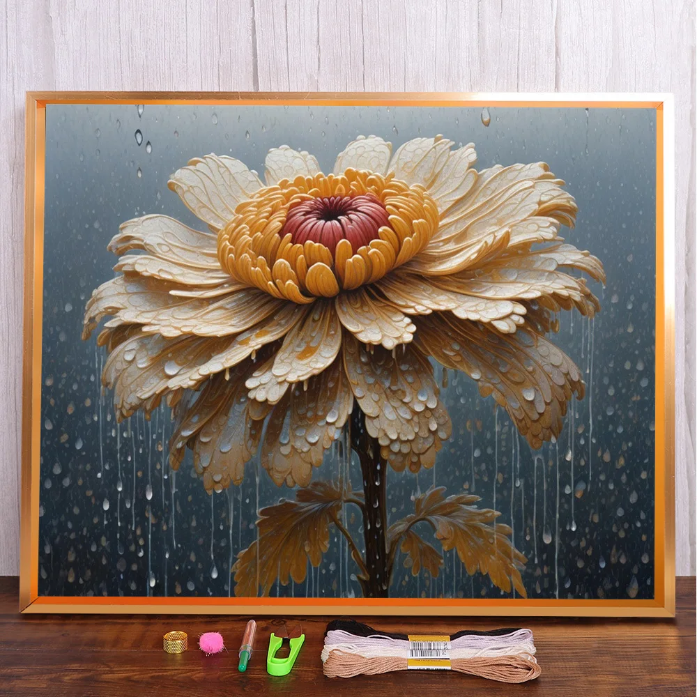 Flower Chrysanthemum Printed Fabric Cross-Stitch DIY Embroidery Set Painting Knitting Needlework Hobby Counted Package Floss
Flower Chrysanthemum Printed Fabric Cross-Stitch DIY Embroidery Set Painting Knitting Needlework Hobby Counted Package Floss