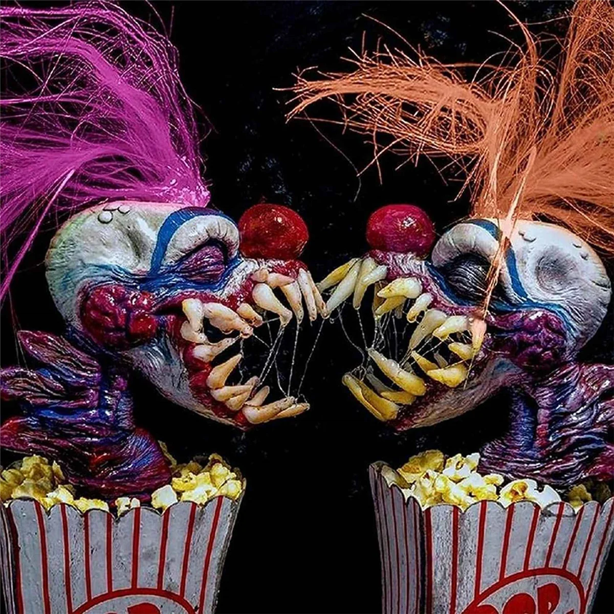 Clown Sculpture, Halloween Clown Decoration Popcorn Clown Scary Clown Head Statue Resin Craft Clown From Space Purple
Clown Sculpture, Halloween Clown Decoration Popcorn Clown Scary Clown Head Statue Resin Craft Clown From Space Purple