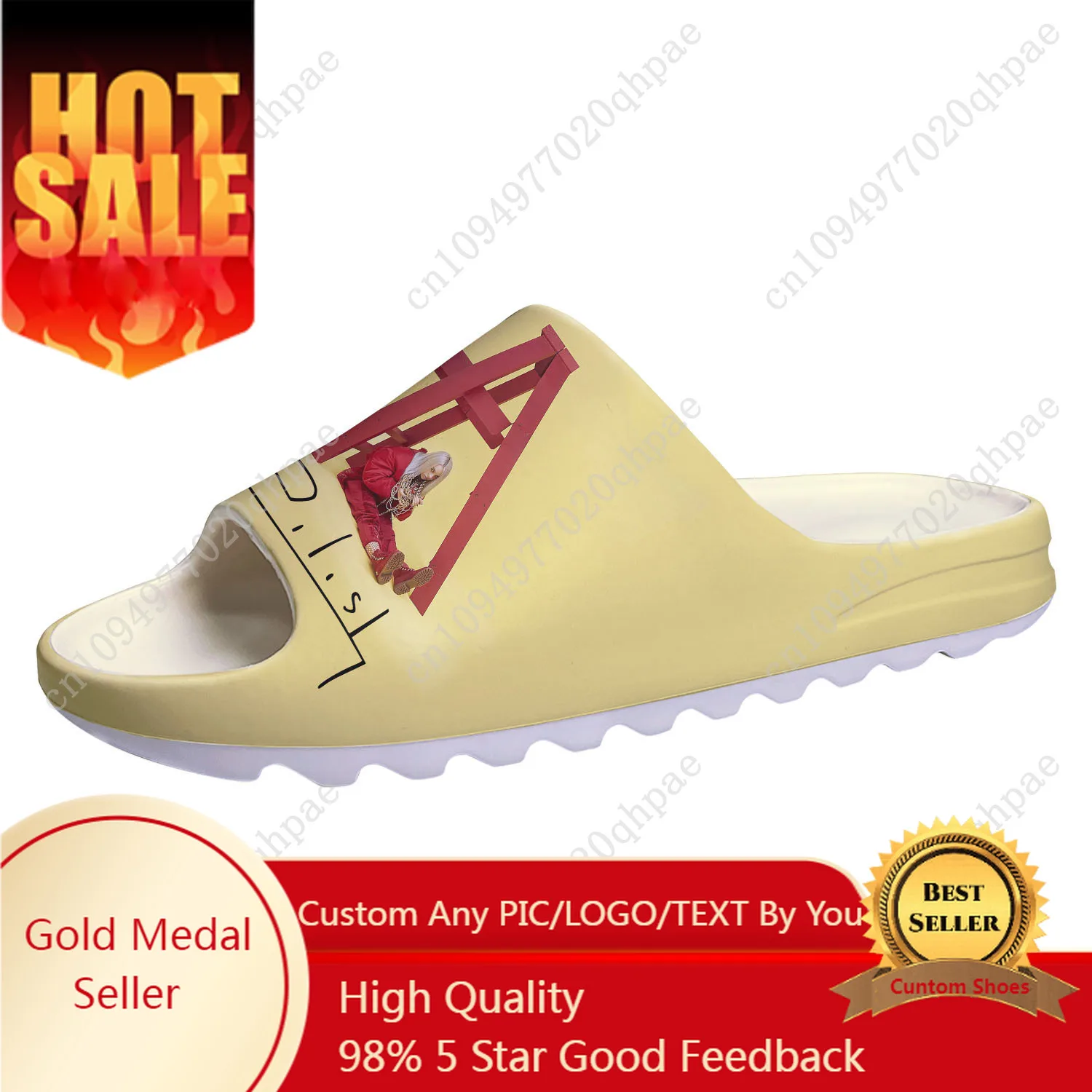 Billie Eilish Custom Made Soft Sole Sllipers Home Clogs Step On Water Shoes Mens Womens Teenager Bathroom Beach Step In Slliper
Billie Eilish Custom Made Soft Sole Sllipers Home Clogs Step On Water Shoes Mens Womens Teenager Bathroom Beach Step In Slliper