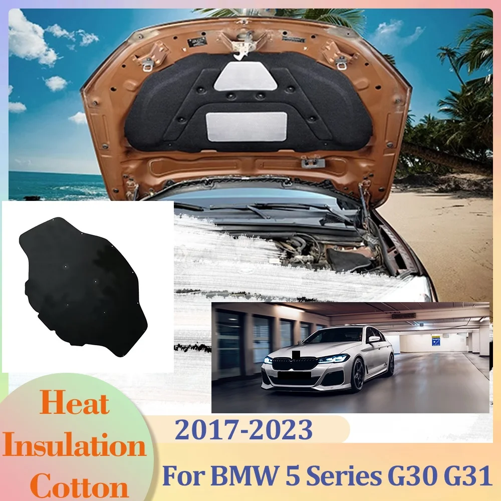 Для BMW 5 серии G30 530i 518d 525d 540i 2017 ~ 2024 2018 2019 2020 2021 2022 2023 изоляция капота двигателя хлопковая Звукоизолирующая крышка тепловой коврик аксессуары
Для BMW 5 серии G30 530i 518d 525d 540i 2017 ~ 2024 2018 2019 2020 2021 2022 2023 изоляция капота двигателя хлопковая Звукоизолирующая крышка тепловой коврик аксессуары