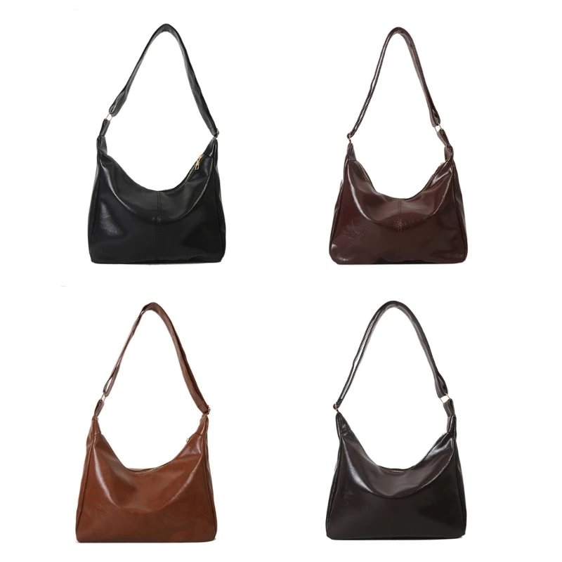 Women Stylish Vintage Shoulder Bag Solid Color PU Underarm Handbag Lady Casual Simple Crossbody Bag for Work Shopping Daily Use
Women Stylish Vintage Shoulder Bag Solid Color PU Underarm Handbag Lady Casual Simple Crossbody Bag for Work Shopping Daily Use
