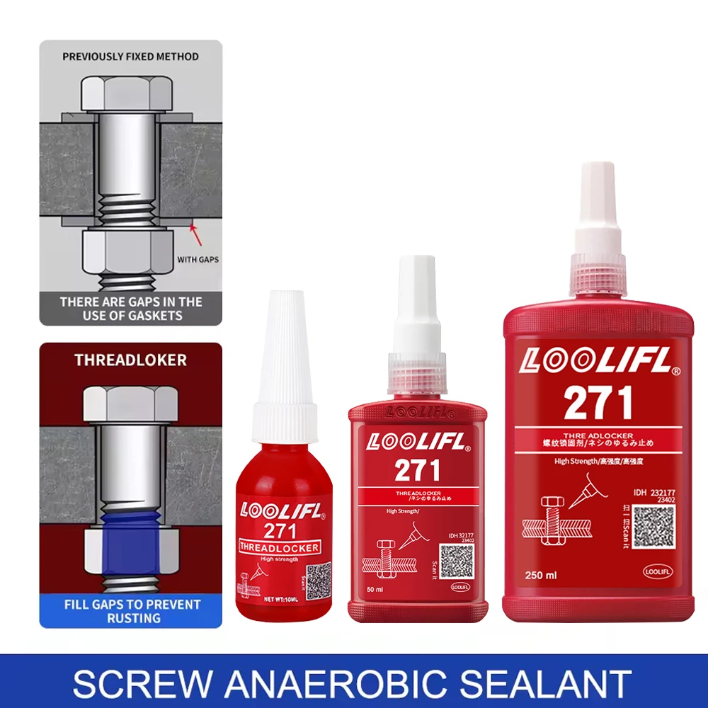 2025 hot selling screw adhesive 243/271, anaerobic adhesive anti loosening and anti slip sealing thread locking agent, anti slip
2025 hot selling screw adhesive 243/271, anaerobic adhesive anti loosening and anti slip sealing thread locking agent, anti slip