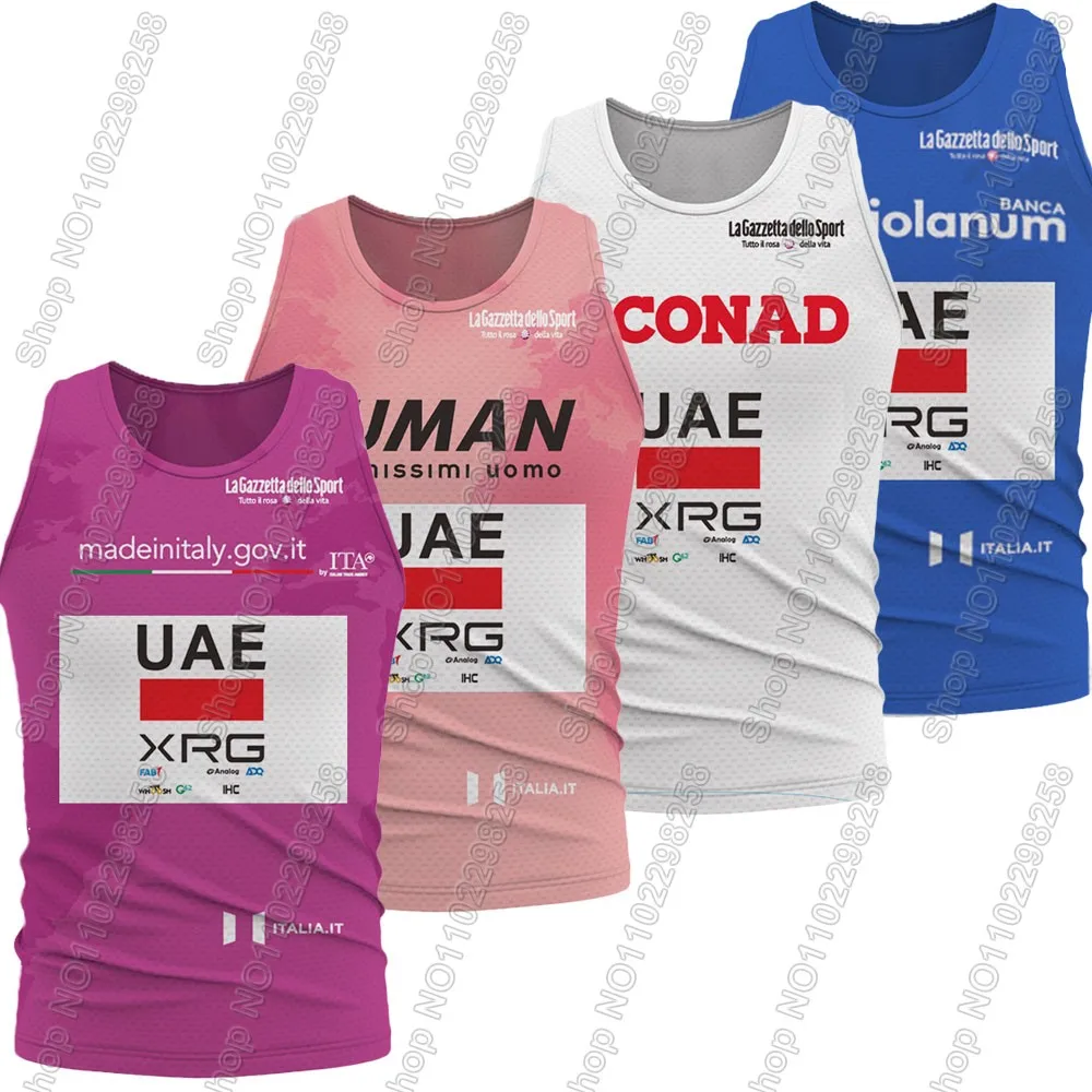 UAE 2025 Cycling Jersey Sleeveless Pink Tour De Italia Italy Cycling Base Layer Road Bike Underwear Vest Bicycle Clothing MTB
UAE 2025 Cycling Jersey Sleeveless Pink Tour De Italia Italy Cycling Base Layer Road Bike Underwear Vest Bicycle Clothing MTB
