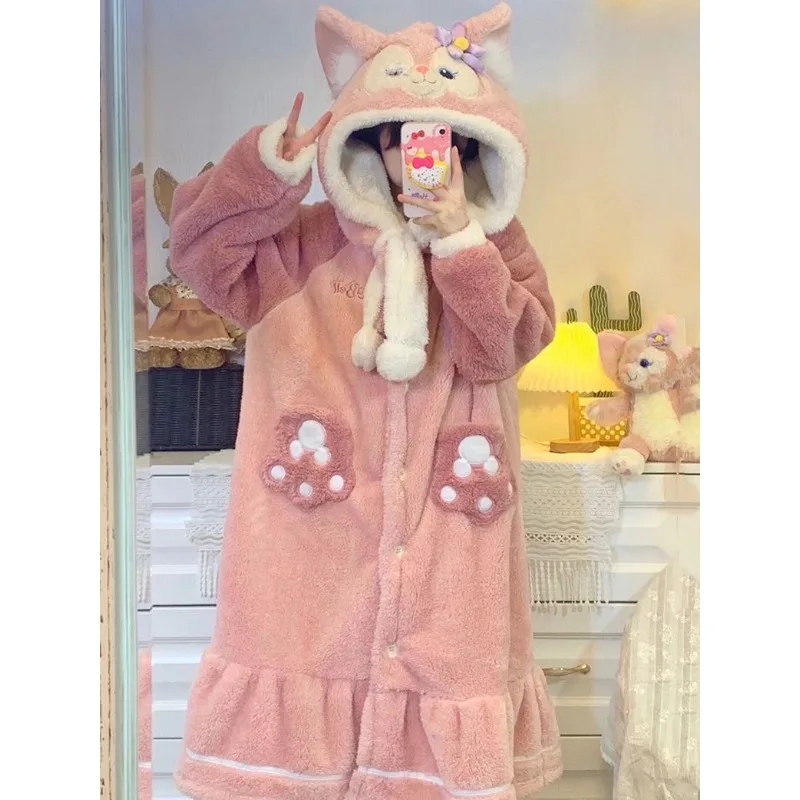 Милая мультяшная периферийная ночная рубашка LinaBell Lotso Daisy, осенне-зимняя новая теплая утолщенная домашняя одежда Disney, ночная рубашка в подарок
Милая мультяшная периферийная ночная рубашка LinaBell Lotso Daisy, осенне-зимняя новая теплая утолщенная домашняя одежда Disney, ночная рубашка в подарок