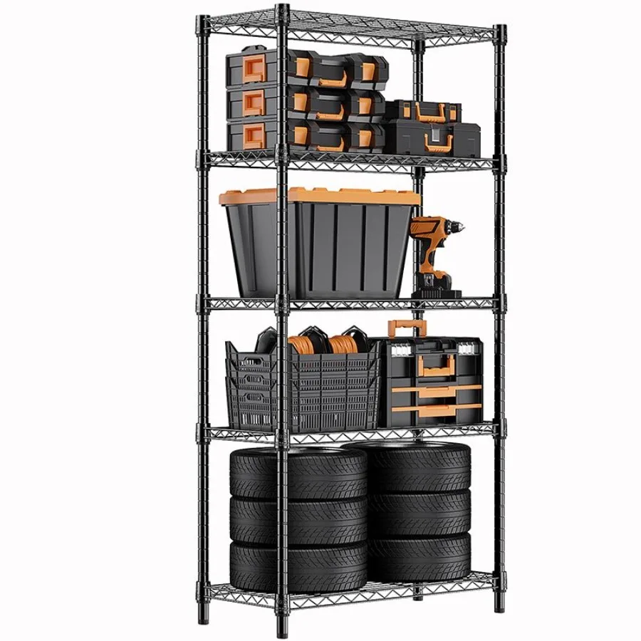 1250 lbs Storage Shelving Utility Shelving Unit 5Tier Utility Shelving Unit Steel Organizer Wire Rack for Home Kitchen Office 1
1250 lbs Storage Shelving Utility Shelving Unit 5Tier Utility Shelving Unit Steel Organizer Wire Rack for Home Kitchen Office 1