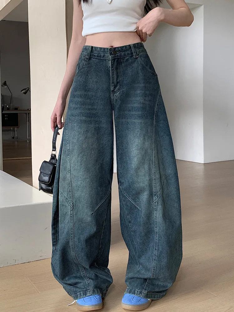 Ropa Y2K, модная уличная одежда, синие плиссированные мешковатые джинсы, брюки для женщин, одежда, широкие женские джинсовые брюки, Pantalon Femme
Ropa Y2K, модная уличная одежда, синие плиссированные мешковатые джинсы, брюки для женщин, одежда, широкие женские джинсовые брюки, Pantalon Femme