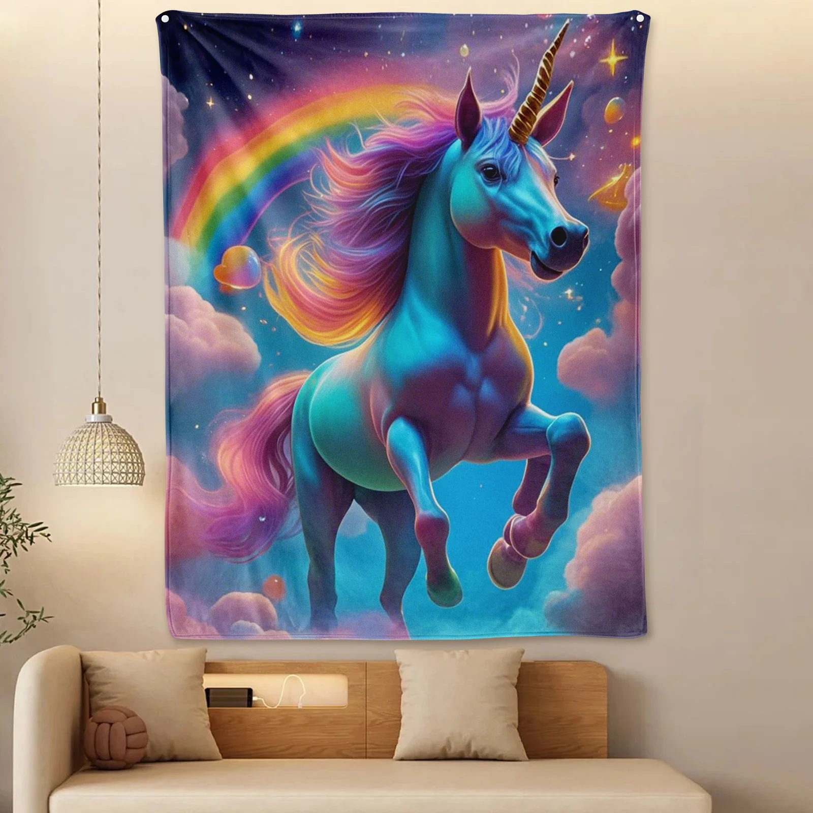 Starry Sky Unicorn Rainbow Pink Clouds Blanket For Home Decor And Warmth Inspired By Fantasy And Enchanting Nighttime Themes
Starry Sky Unicorn Rainbow Pink Clouds Blanket For Home Decor And Warmth Inspired By Fantasy And Enchanting Nighttime Themes