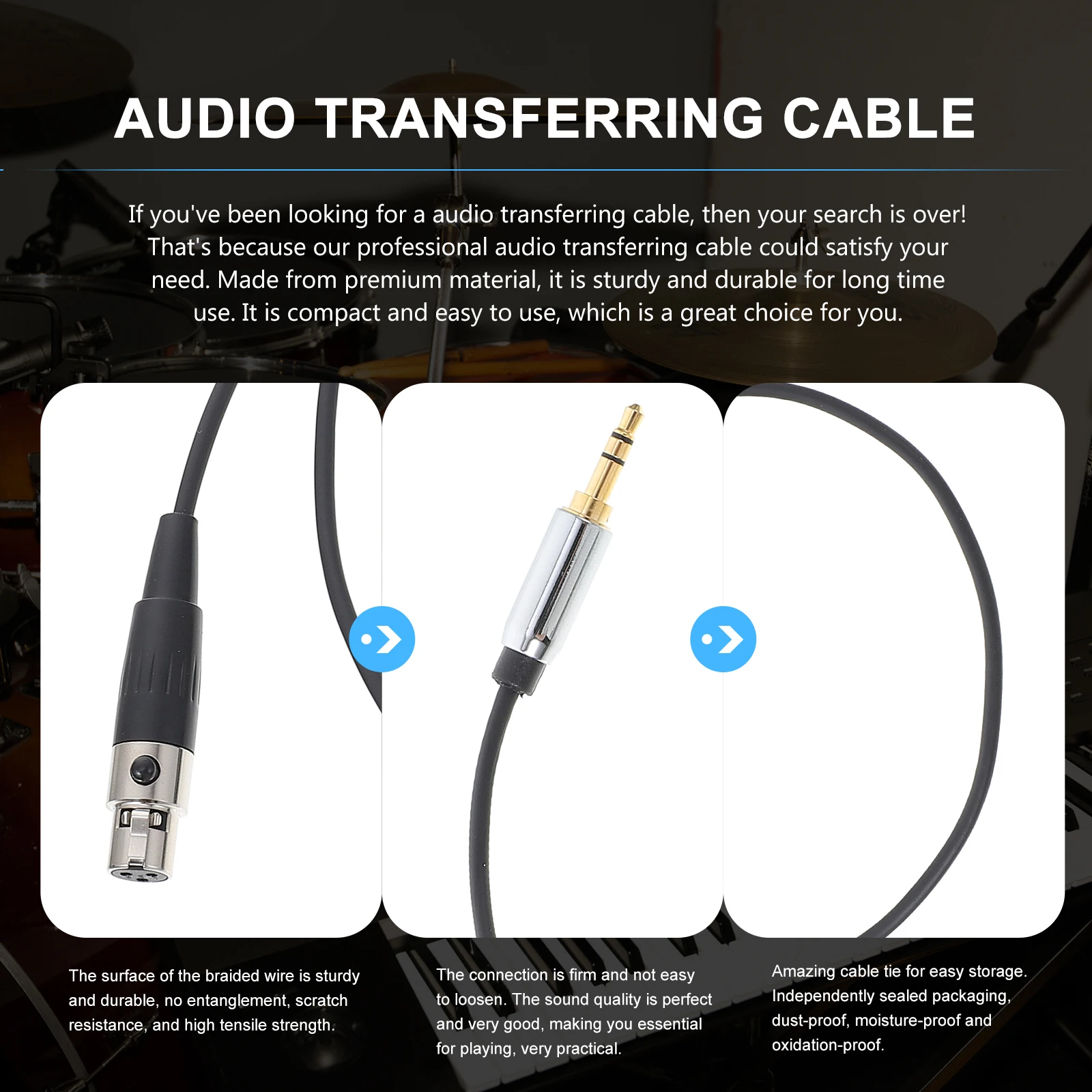 Audio Cable Trs Xlr Converter 3.5Mm Male To Female Adapter For Camera Video Recorder Player Xlr Female To 3.5Mm Male Cable
Audio Cable Trs Xlr Converter 3.5Mm Male To Female Adapter For Camera Video Recorder Player Xlr Female To 3.5Mm Male Cable