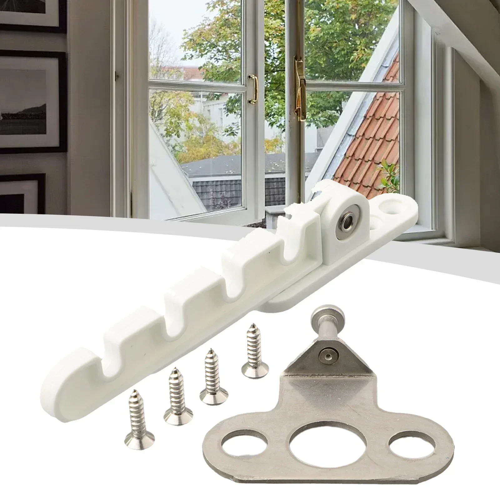 Sash Limiter Latch Door Lock Sash Lock Wind Hook Child Safety For Homes For Kindergartens White Plastic mild Steel
Sash Limiter Latch Door Lock Sash Lock Wind Hook Child Safety For Homes For Kindergartens White Plastic mild Steel