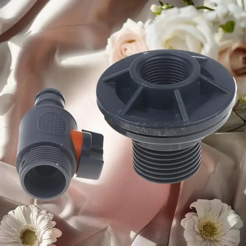 ⭐ PVC Water Barrel Adapter, Durable Water Tank Adapter With Valve, Quick Installation Rainwater Collection Connector Kit
⭐ PVC Water Barrel Adapter, Durable Water Tank Adapter With Valve, Quick Installation Rainwater Collection Connector Kit