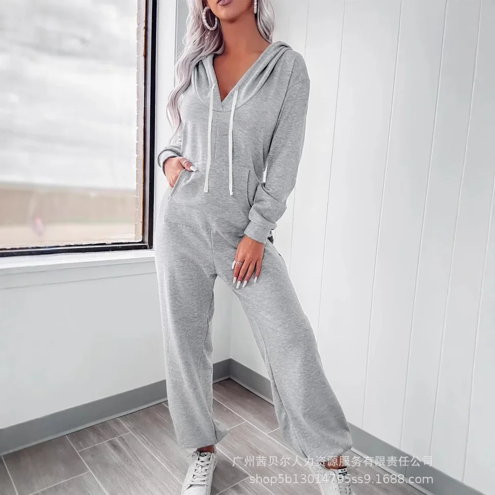 Women Jumpsuit Hooded Pocket Stretchy Waist Cuffed Overalls Bodysuit One Piece High Waist Autumn Winter Gray Jumpsuits Bodysuit
Women Jumpsuit Hooded Pocket Stretchy Waist Cuffed Overalls Bodysuit One Piece High Waist Autumn Winter Gray Jumpsuits Bodysuit