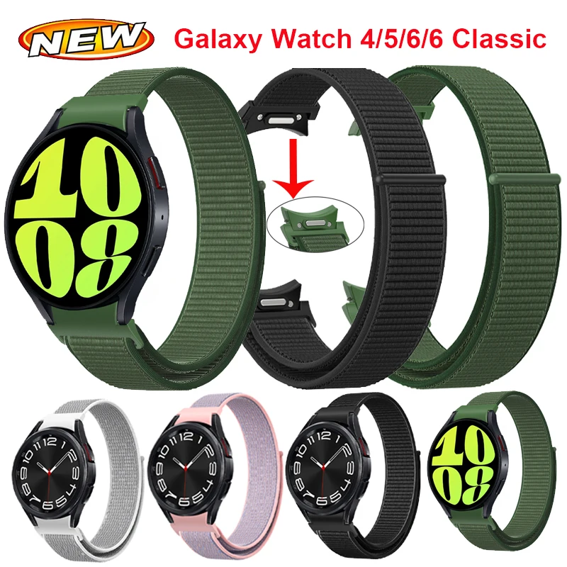 Quick Release Nylon Loop For Samsung Galaxy Watch 6 Classic 47mm 43mm 42 46mm Sport Bracelet Galaxy Watch 4 5 6 40mm 44mm 5Pro
Quick Release Nylon Loop For Samsung Galaxy Watch 6 Classic 47mm 43mm 42 46mm Sport Bracelet Galaxy Watch 4 5 6 40mm 44mm 5Pro