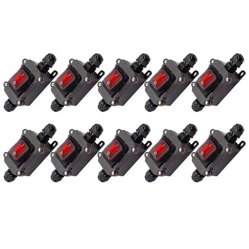 10X IP67 Waterproof Inline Switch 12V DC 20A High Current Power Waterproof Switch
10X IP67 Waterproof Inline Switch 12V DC 20A High Current Power Waterproof Switch