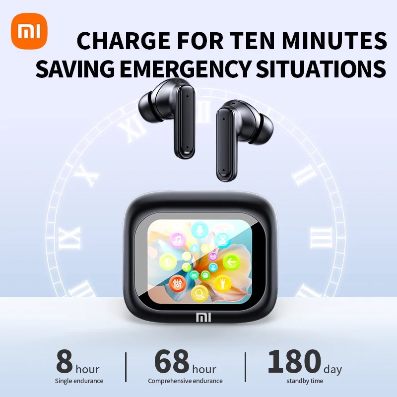 Xiaomi Bluetooth Headset E18 PRO LCD Touch Screen Sports Headset ANC Wireless Earbuds Bluetooth Headset with Built-in Microphone
Xiaomi Bluetooth Headset E18 PRO LCD Touch Screen Sports Headset ANC Wireless Earbuds Bluetooth Headset with Built-in Microphone