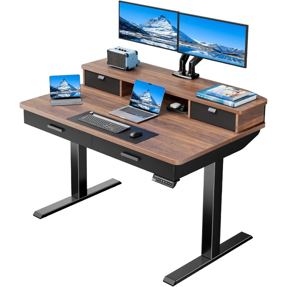 48 x 30 inch electric upright office desk with 4 drawers, adjustable height, sitting upright home desk, two levels, ergonomic
48 x 30 inch electric upright office desk with 4 drawers, adjustable height, sitting upright home desk, two levels, ergonomic