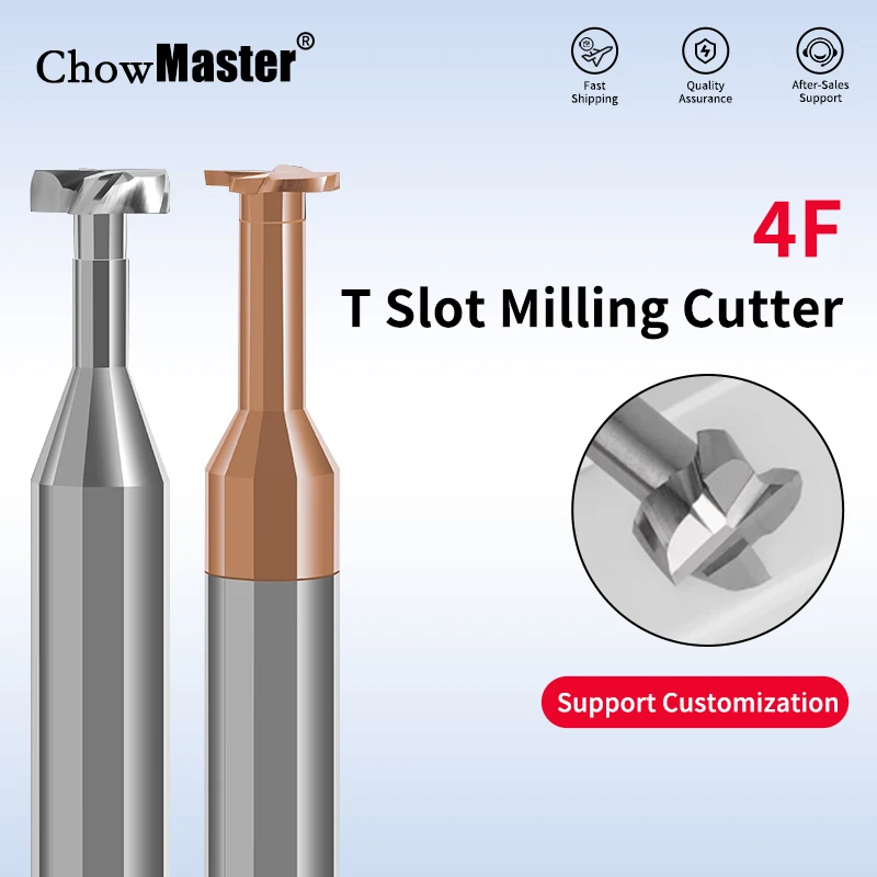 Chowmaster Carbide T Slot Milling Cutter Tungsten CNC Tool Metal Aluminum Steel Copper 2 3 4 5 6mm 8mm 10-20mm T Type Cutter
Chowmaster Carbide T Slot Milling Cutter Tungsten CNC Tool Metal Aluminum Steel Copper 2 3 4 5 6mm 8mm 10-20mm T Type Cutter