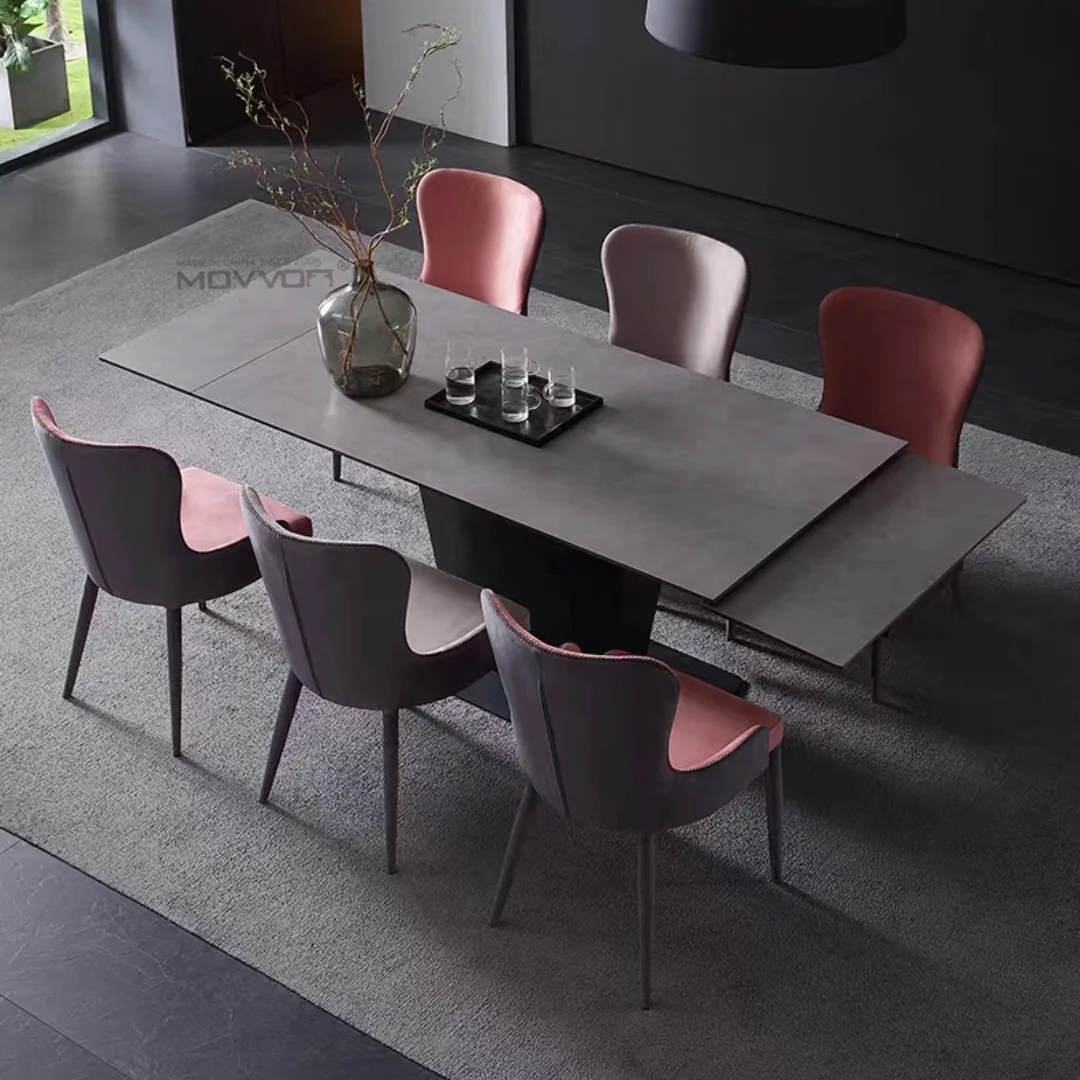 Modern Luxury Kitchen Restaurant Tables and 6 Chairs Sets Grey High End Marble Dining Table Set for Home
Modern Luxury Kitchen Restaurant Tables and 6 Chairs Sets Grey High End Marble Dining Table Set for Home