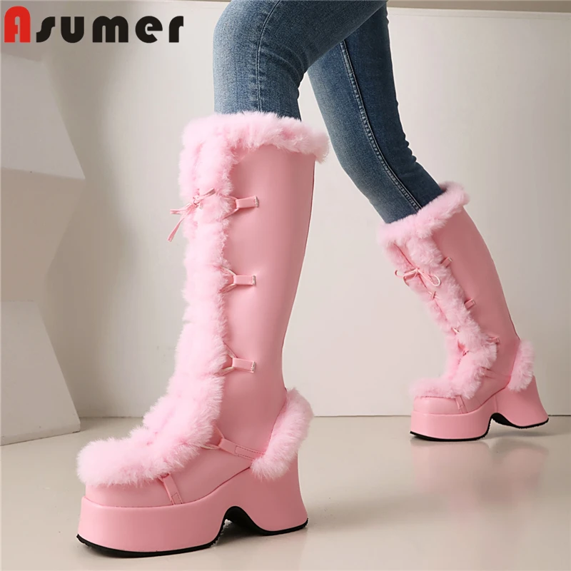 ASUMER Размер 34-43 Новые женские ботинки Модные сапоги до колена на платформе со шнуровкой Розовый Черный Мех Теплые зимние зимние сапоги Женская обувь
ASUMER Размер 34-43 Новые женские ботинки Модные сапоги до колена на платформе со шнуровкой Розовый Черный Мех Теплые зимние зимние сапоги Женская обувь