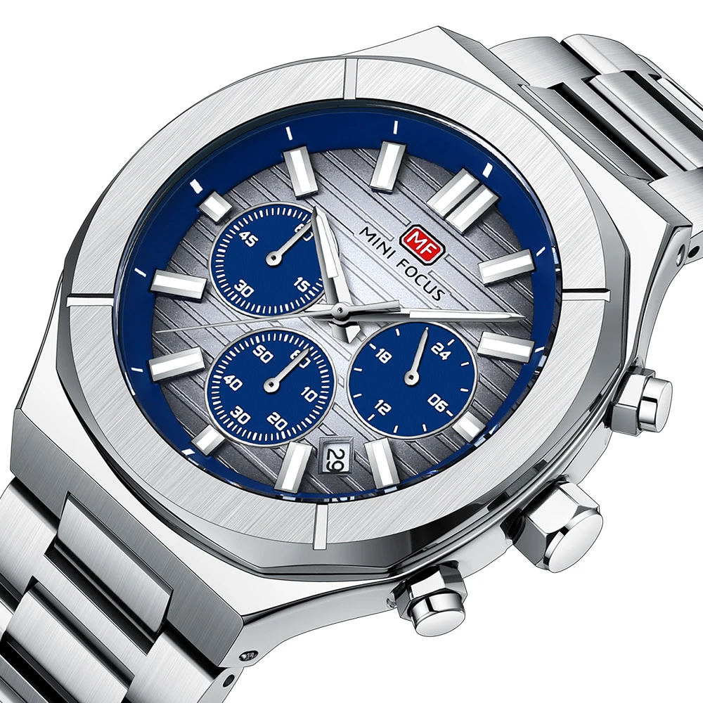 2026 New MINI FOCUS Top Brand Men's Sports Quartz Watches Sapphire Stainless Steel Waterproof Chronograph Luxury Reloj Hombre
2026 New MINI FOCUS Top Brand Men's Sports Quartz Watches Sapphire Stainless Steel Waterproof Chronograph Luxury Reloj Hombre