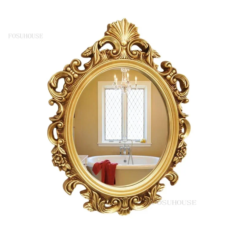 European Oval Bath Mirrors Hotel Bathroom Mirror Light Luxury Wall Decoration Waterproof Wall Mirror Home Retro Makeup Mirrors
European Oval Bath Mirrors Hotel Bathroom Mirror Light Luxury Wall Decoration Waterproof Wall Mirror Home Retro Makeup Mirrors