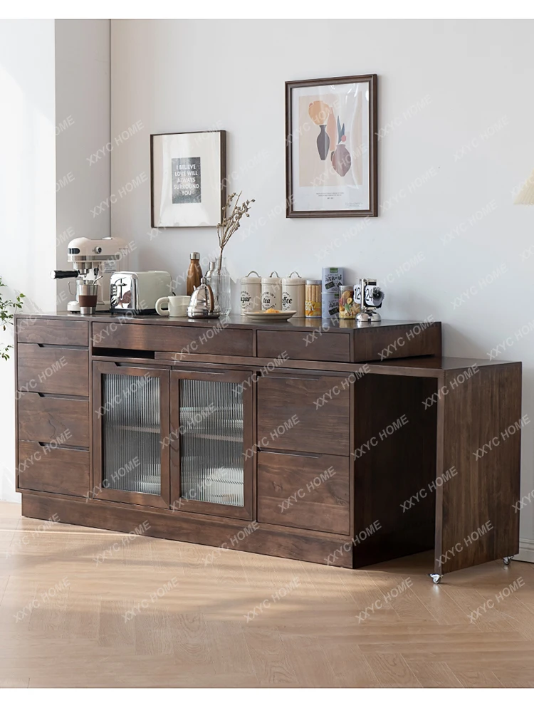 solid wood dining side cabinet integrated telescopic wine folding rotatable combination
solid wood dining side cabinet integrated telescopic wine folding rotatable combination