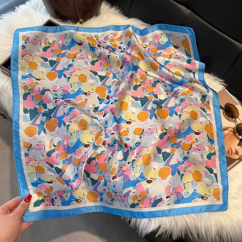 Fashion Luxury Women Silk Scarf 70*70cm Square Hair Scarf Flowers Print Breathable Hijab Bandana
Fashion Luxury Women Silk Scarf 70*70cm Square Hair Scarf Flowers Print Breathable Hijab Bandana