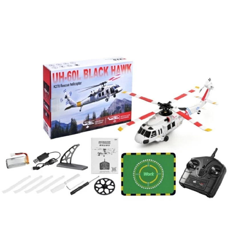Upgrade Wltoys K270 Rc Helicopter With Optical Flow Barometer Hold Uh-60l Scale 4ch 4 Blades Brushless Motor For Stable Flight
Upgrade Wltoys K270 Rc Helicopter With Optical Flow Barometer Hold Uh-60l Scale 4ch 4 Blades Brushless Motor For Stable Flight